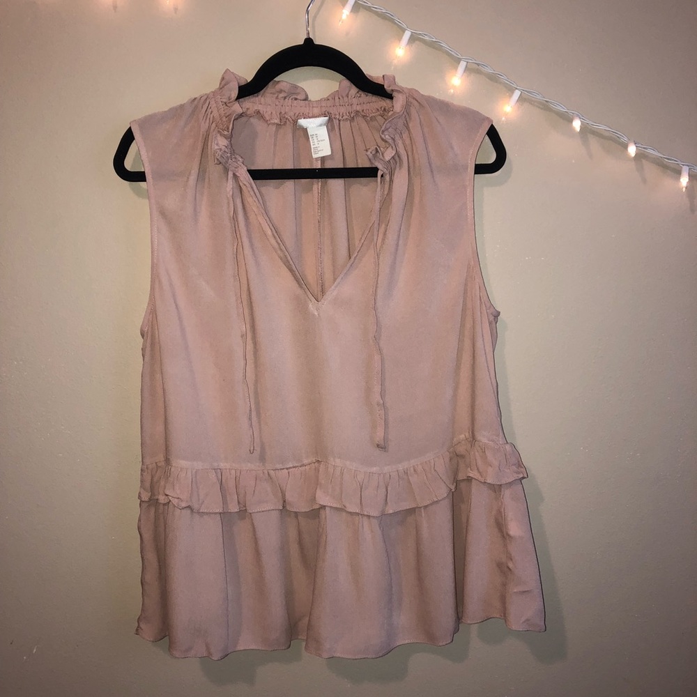 Ruffled Pink Blouse